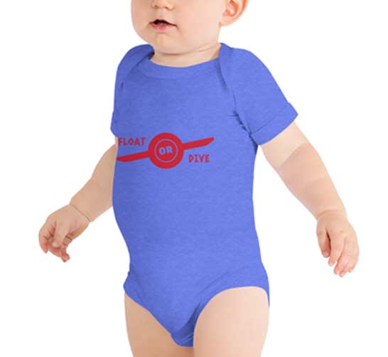 Float Or Dive Baby Onesie