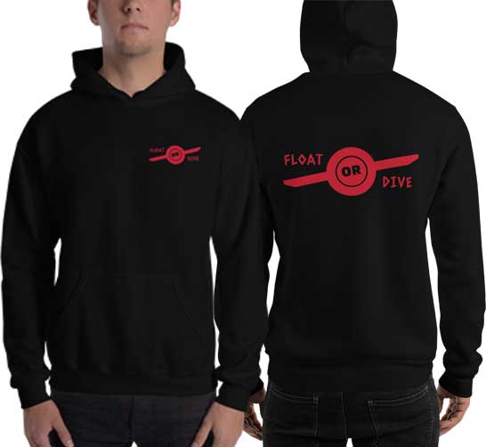 Float Or Dive Hooded Sweatshirt